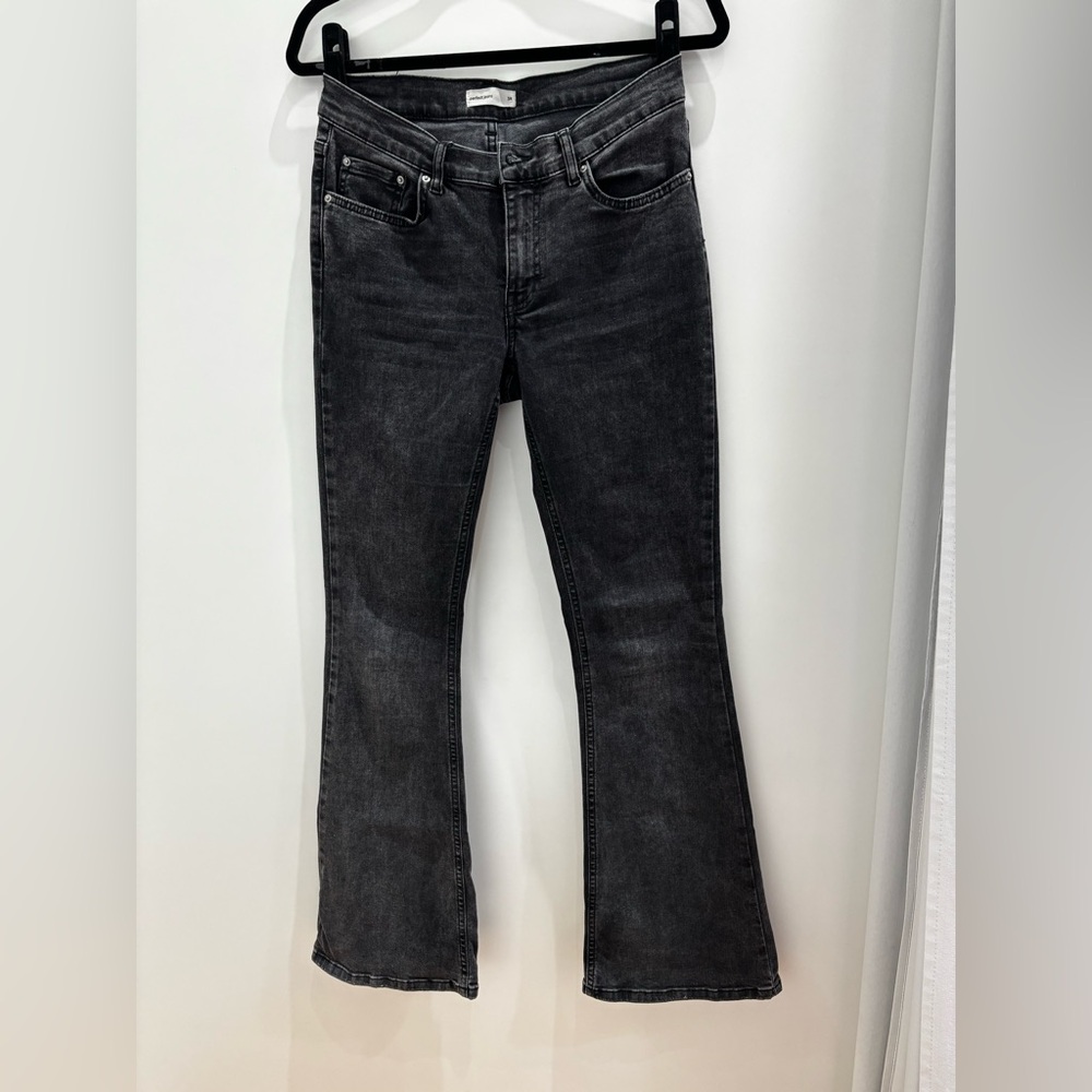 Chic Charcoal Flare Jeans for Women